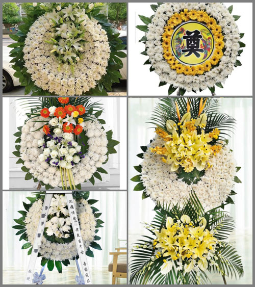 山西运城闻喜县后宫乡南白石村花圈速递