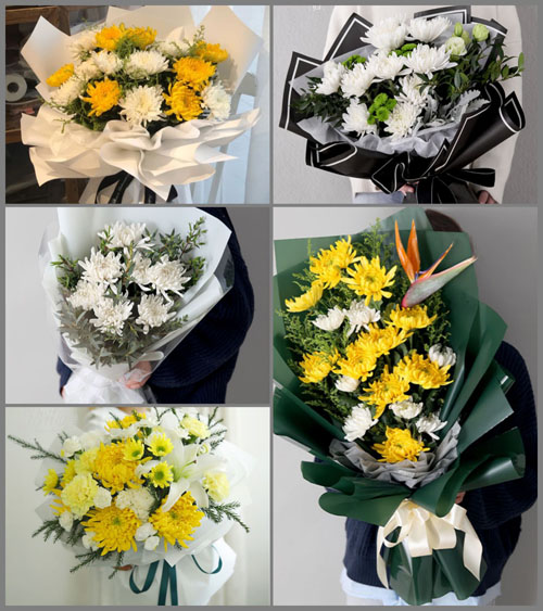 山西运城闻喜县后宫乡南白石村白事花束代送